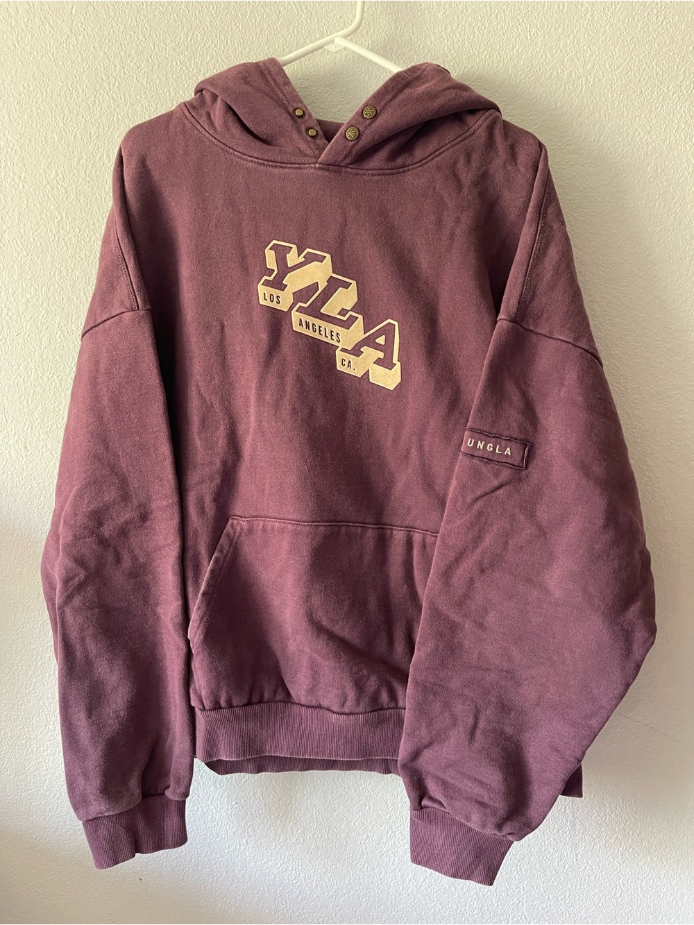 YoungLA 551 Campus Graphic Logo Hooded Sweatshirt Size XL